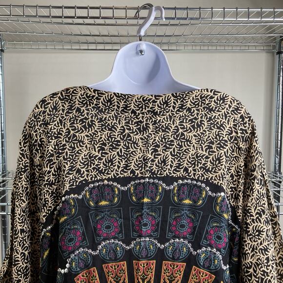 Style Park 1 Bali Women's Handmade‎ Boho Kaftan Dress One Size Flowy Hippie Chic - Picture 10 of 11